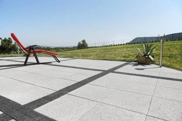 ПРОСТАЯ ТЕРРАСНАЯ ПЛИТКА 5см 40x40 BIANCO