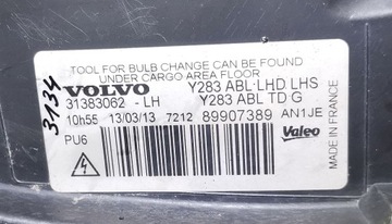 LEVÝ SVĚTLOMET SVĚTLO VOLVO V60 S60 II 10-13R 31383062 89907389 XENON
