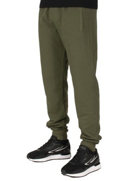 Dres spodnie męskie dresowe XXL khaki ze ściągaczem jogger