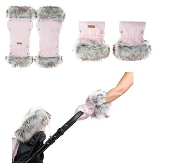 JACKMAR ПЕРЧАТКИ ДЛЯ КОЛЯСКИ, МУФТА ДЛЯ САНОК - МЕХ