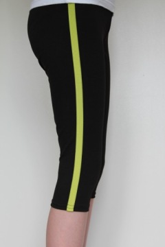 Леггинсы 3/4, Рыбацкие леггинсы, Полосы, размер 140, размер 110-158