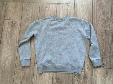 TOMMY HILFIGER JEANS TH BLUZA BIG LOGO SZARA CREWNECK XS