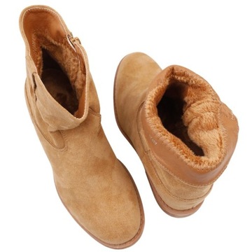 БОТИНКИ ЖЕНСКИЕ УТЕПЛЕННЫЕ НА КАБЛУКЕ, ОСЕННЕ-ЗИМНИЕ БОТИНКИ НА МОЛНИИ, ВЕРБЛЮДНЫЕ