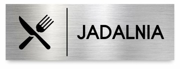 Tabliczka JADALNIA 30x10 cm DIBOND ELEGANCKA