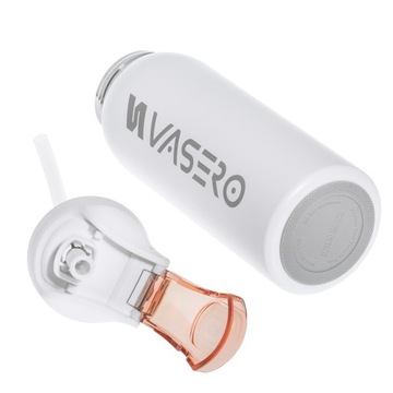 ТЕРМАЛЬНАЯ КРУЖКА ВАКУУМНАЯ БУТЫЛКА ДЛЯ ВОДЫ 750 мл с запирающейся ручкой, носик + СОЛОМА