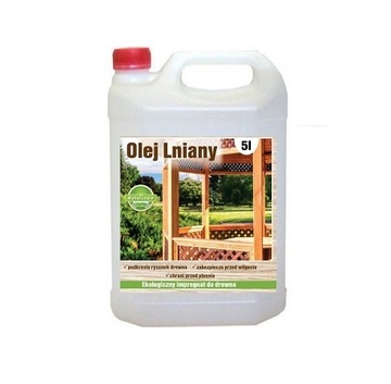 100% naturalny OLEJ LNIANY do impregnacji drewna 5