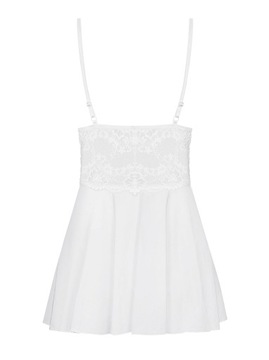 Нижнее белье-810-BAB-2 Babydoll и стринги, белое, S/M