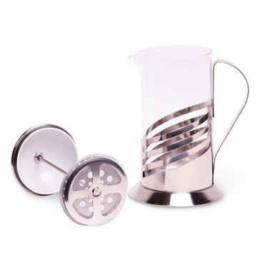 Szklany ZAPARZACZ do HERBATY KAWY 1000 ml KAMILLE