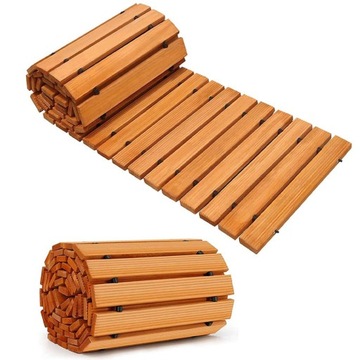 CHODNIK DREWNIANY NATURALNY ŚCIEŻKA OGRODOWA DREWNO CEDROWE 250CM