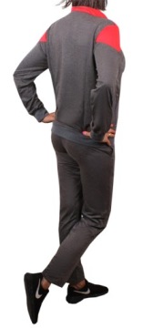 Женский спортивный костюм с воротником стойкой, СВИТШОТ + БРЮКИ, серый/к 971 XXL