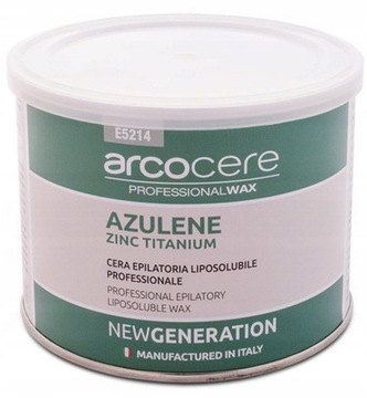 Воск для депиляции Azulene Zinc Titanium 400мл