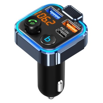 АУДИОПЕРЕДАЧА BLUETOOTH FM MP3 BT БЫСТРОЕ ЗАРЯДНОЕ УСТРОЙСТВО 3X USB QC 3.0 RGB