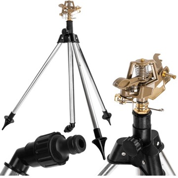 ZRASZACZ NAWILŻACZ OBROTOWY PULSACYJNY NA STATYWIE METALOWY 360° 1/2 STOJAK