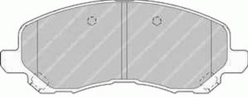 Комплект тормозных колодок ФЕРОДО FDB1621