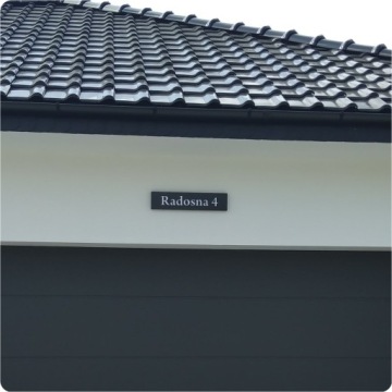 Адресная доска для номера дома с подсветкой 1R LED 66х15 см