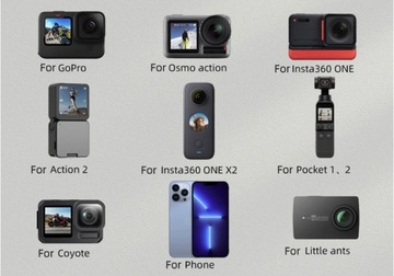 Магнитный держатель для спортивной камеры DJI Pocket Action Osmo 2, ремешок на шею