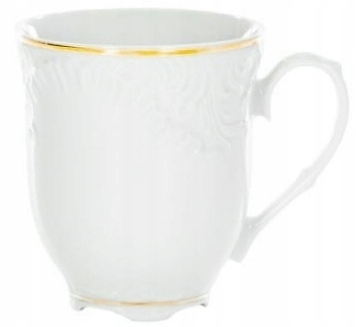 3604 KUBEK 300 ml ZŁOTA LINIA ROCOCO PORCELANA