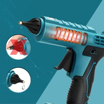 PISTOLET DO KLEJENIA NA GORĄCO, PODGRZEWANY PISTOLET DO KLEJENIA, 100W