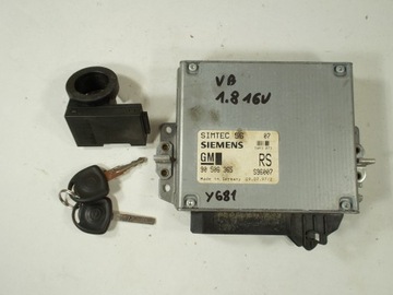 KOMPUTER ZESTAW STARTOWY IMMO OPEL VECTRA B 1.8 16V 90506365