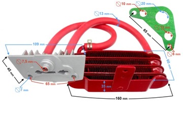 МАСЛЯНЫЙ ОХЛАДИТЕЛЬ 139FMB QUAD ATV CROSS 70 110 125