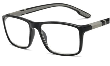 OKULARY KOREKCYJNE sportowe SZARE PLUSY +1.5