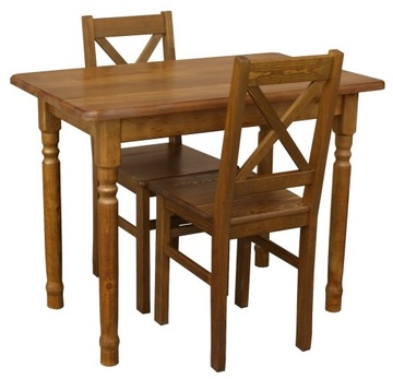 КУХОННЫЙ СТОЛ 100х60, ТОЧЕЧНЫЕ ДЕРЕВЯННЫЕ ДУБОВЫЕ НОЖКИ