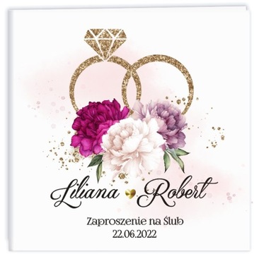 КЛАССИЧЕСКИЕ ГЛАМУРНЫЕ «МВ» СВАДЕБНЫЕ ПРИГЛАШЕНИЯ