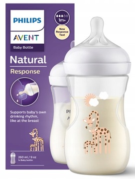 Avent Natural Response Butelka Żyrafka 260ml
