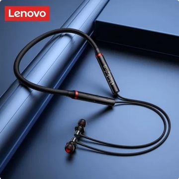 Słuchawki Lenovo HE05X II Bluetooth 5.0 magnetyczne wodoodporne czarne