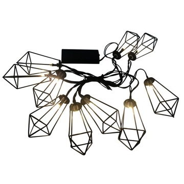 Светодиодная садовая гирлянда Alborg Goldlux на батарейках