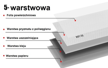 СВЕТООТРАЖАЮЩАЯ ЛЕНТА ДЛЯ КОНТУРА ПРИЦЕПА 50/5м КРАСНАЯ МИКРОПРИЗМАТИЧЕСКАЯ DOT-C2