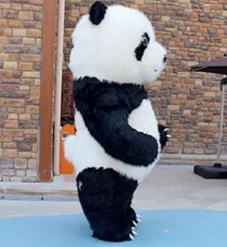 GIGANT! 2m Miś Panda strój kostium dmuchany