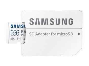Карта памяти Samsung microSDXC EVO Plus 2021 256 ГБ A2 V30 U3 UHS-I (130 МБ)