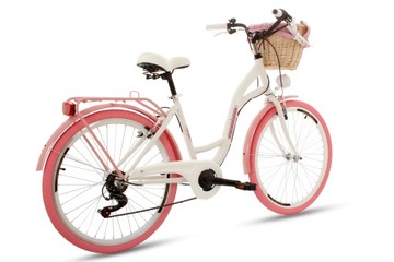 ЖЕНСКИЙ ГОРОДСКОЙ ВЕЛОСИПЕД 26 ЛЕГКИХ ЖЕНСКИХ 6 КОРЗИНА SHIMANO