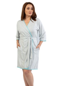 Szlafrok damski bawełna cienki Vienetta 3XL +Size