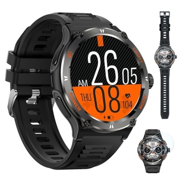 SMARTWATCH SPORTOWY MĘSKI ROZMOWY WODOODPORNY