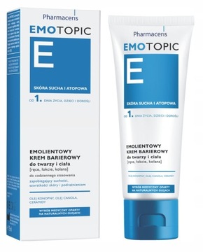 Emotopic krem barierowy MED+do twarzy i ciała 75 ml + darmowe próbki