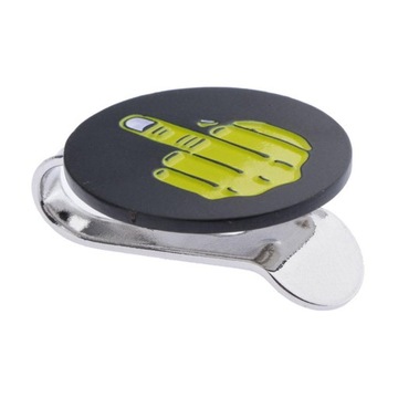 2x Gesture Removable Golf Ball Marker with Hat Clip Portable And Durable