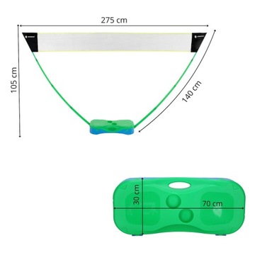 НАБОР ДЛЯ БАДМИНТОНА 2 СЕТКИ + 2 РАКЕТКИ ДЛЯ БАДМИНТОНА