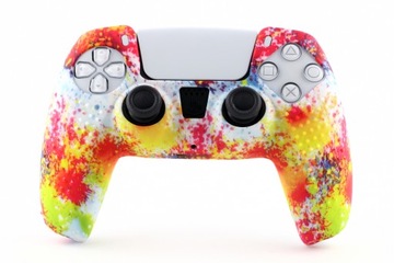 POKROWIEC ETUI SILIKONOWE PANDAREN STUDDED z wypustkami pada PS5 Splash