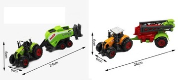 НАБОР 6 в 1 — 2 МЕТАЛЛИЧЕСКИХ ТРАКТОРА + 4 СЕЛЬСКОХОЗЯЙСТВЕННЫХ МАШИН