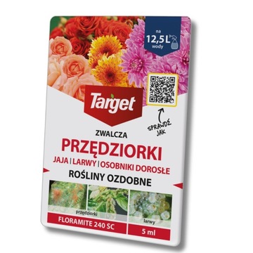 TARGET Floramite 240 SC Zwalcza Przędziorki Jaja Larwy Szkodniki 5 ml