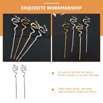 Заколки для волос для девочек в Китае Змея 2 шт.