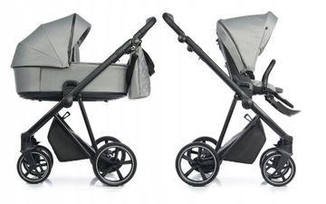 ROAN wózek 2w1 IVI +adaptery CLOUD GREY