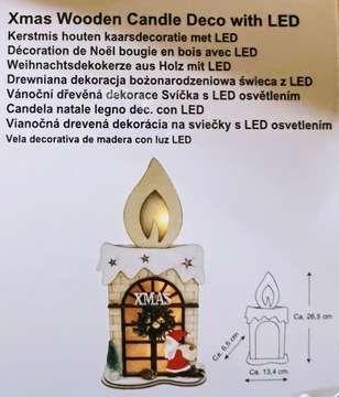 Новогодняя статуэтка WINTER DECORATION MDF LED CHRISTMAS