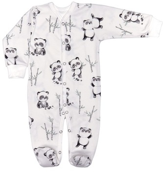 Pajac rozpinany 100% bawełna 62 panda