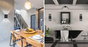 4x ВОДОНЕПРОНИЦАЕМЫЙ ДВОЙНОЙ СВЕТОДИОДНЫЙ НАРУЖНЫЙ ФОНАРЬ ДЛЯ ФАСАДА ЗДАНИЯ