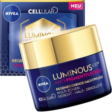 NIVEA CELLULAR LUMINOUS KREM NA PRZEBARWIENIA noc