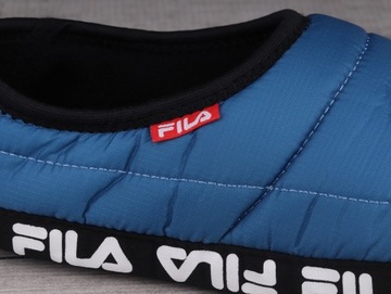 Fila obuwie domowe kapcie męskie niebieskie laczki paputki wodoodporne 43
