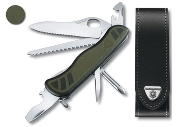 Victorinox 0.8461.MWCH, scyzoryk Swiss Soldier's Knife 08 + etui skórzane